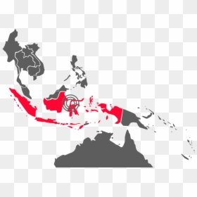 South East Asia Pacific, HD Png Download - indonesia map png