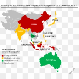 Asia Pacific Map Vector, HD Png Download - indonesia map png