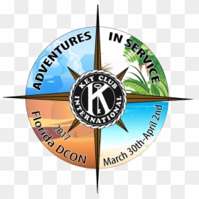 Key Club Logo Dcon - Dcon Florida Key Club 2017, HD Png Download - key club logo png