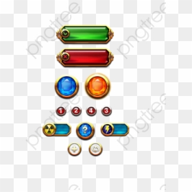 Button Clipart Cartoon - Game Ui Button Icon Png, Transparent Png - videogame png