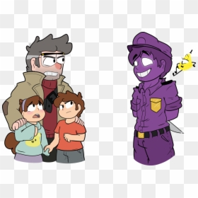 Transparent Gravity Falls Png - Purple Guy And Bill Cipher, Png Download - guy falling png