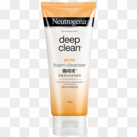 Neutrogena Deep Clean Acne Foam Cleanser, HD Png Download - neutrogena logo png