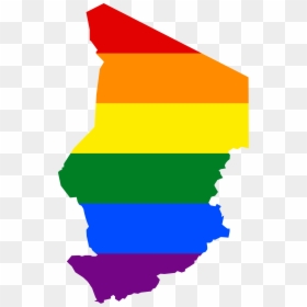 Transparent Gay Flag Png - Flag Map Of Chad, Png Download - chad png
