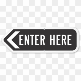 Arrow Enter Here, HD Png Download - sign here png