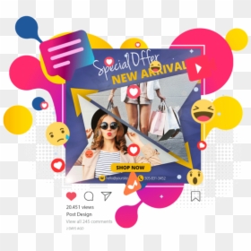 Instagram Ad Clothes - Post It Customized Ads, HD Png Download - instagram post png