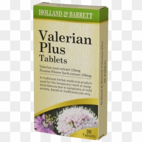 Holland & Barrett Valerian Plus 30 Tablets - Chrysanths, HD Png Download - barrett png