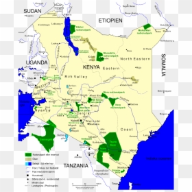 Nationalparker I Kenya - Meru National Park Map, HD Png Download - kenya png