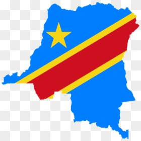 Democratic Republic Of The Congo, Flag, Congo, Map - Congo Flag On Country, HD Png Download - democrats png