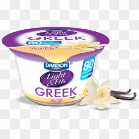 Greek Yogurt Light And Fit Vanilla, HD Png Download - greek yogurt png