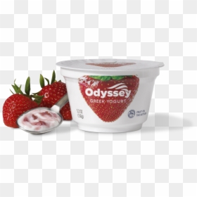 Strawberry, HD Png Download - greek yogurt png