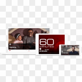 Youtube Tv Mockups On A Laptop, Tablet, And Smartphone - 60 Minutes, HD Png Download - youtube red png