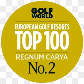 2nd Best Golf Resort Of Continental Europe - Golf World Magazine, HD Png Download - top golf logo png