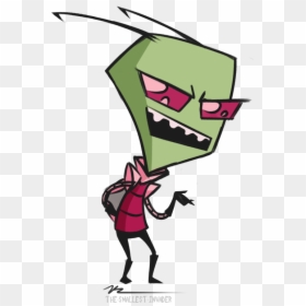 I Am Zim He"s Transparent Drag Him Around The Screen - Invader Zim Transparent Background, HD Png Download - zim png