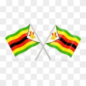 Two Wavy Flags - Zimbabwean Flag On Pole, HD Png Download - zim png