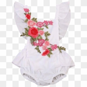 Petite Bello Playsuit 0-6 Months Emmy Floral White, HD Png Download - emmy png