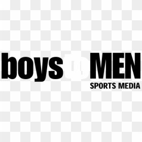 Boys To Men Logo Black And White - Graphics, HD Png Download - png text for boys