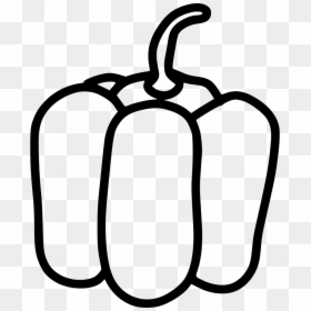 White Bell Icon Png - Bell Pepper Clipart Black And White, Transparent Png - black like icon png