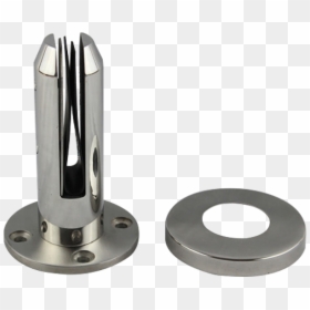 Stainless Steel Glass Clamps For Stairs Handrail - Circle, HD Png Download - steel glass png