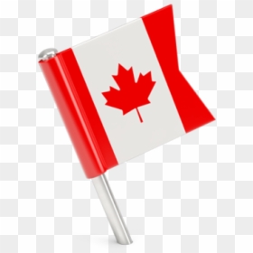 Square Flag Pin - Canada Flag Icon Pin, HD Png Download - canada flag png icon