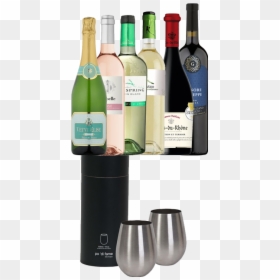 Stainless Steel Glasses & Wine Pack - Glass Bottle, HD Png Download - steel glass png