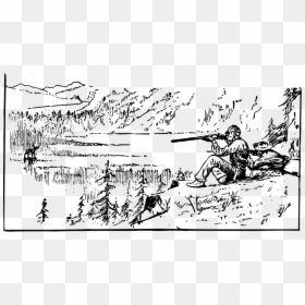 Transparent Hunting Rifle Clipart Black And White - Canada, HD Png Download - canada flag png icon