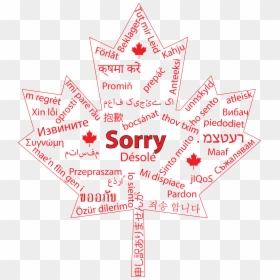 Transparent Sorry Png - Canadian Flag, Png Download - canada flag png icon