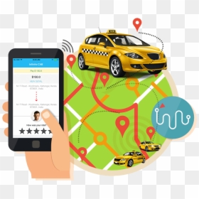 Mobile Taxi Application, HD Png Download - cabs png