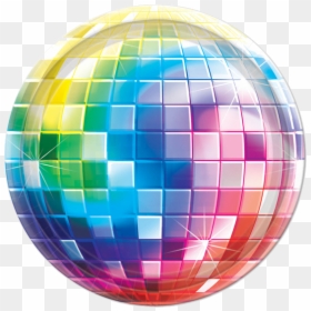 Disco Ball Clip Art Transparent Png - Colorful Disco Ball Png, Png Download - boll png