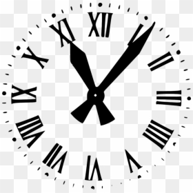 #clock #watch #analog #foreground #background #time - Roman Numeral Clock Png, Transparent Png - clock background png