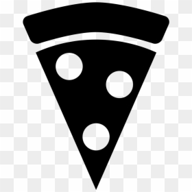Slice Of Pizza Icon Clipart , Png Download - Pizza Slice Clipart Black And White, Transparent Png - pizza slice clip art png