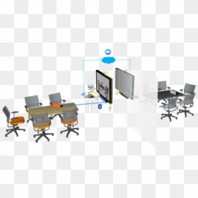 Ideal For Huddle Rooms - Office Chair, HD Png Download - office furniture top view png