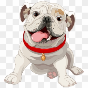 Cute Bulldog Dog Illustration French Puppy Clipart - Cute Bulldog Vector, HD Png Download - cute dog clipart png
