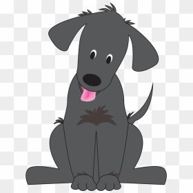 Transparent Dog Clipart - Cartoon Black Lab Dog, HD Png Download - cute dog clipart png