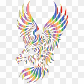 Chromatic Tribal Eagle 2 2 No Background - Tribal Eagle Tattoo For Men, HD Png Download - eagle tribal png