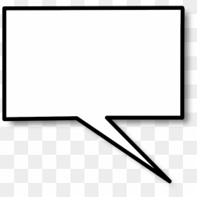 Callout Rectangle Right - กล่อง คำ พูด สี่เหลี่ยม Png, Transparent Png - speech bubble rectangle png