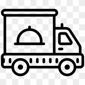 Food To Deliver - Tow Truck Clipart Black And White, HD Png Download - car icon png transparent