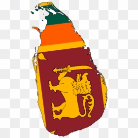 2016 06 14 1465941862 5201301 Srilankamapflag - Sri Lanka Flag Country, HD Png Download - india map flag png
