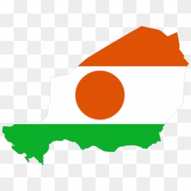 Niger Flag Map Large Map - Niger Flag Map Png, Transparent Png - india map flag png