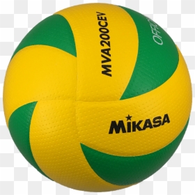 Transparent Yellow Ball Png - Mikasa Mva200 Cev Official, Png Download - volleyball ball png