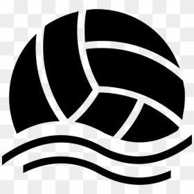 Water Volleyball Sportive Symbol Of Floating Ball - Vector Volleyball Ball Png, Transparent Png - volleyball ball png