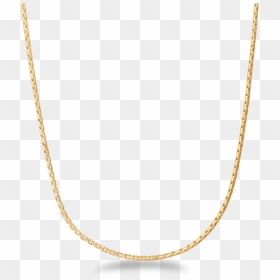 22ct Gold Round Box Chain In 18 Inches - Necklace, HD Png Download - gold round png