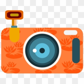 Orange Camera Png, Transparent Png - camera graphic design png