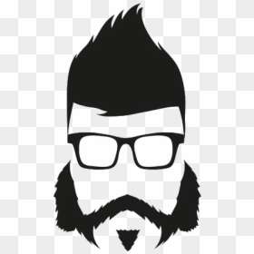 Beard Silhouette Hairstyle Illustration - Goatee Silhouette Png, Transparent Png - png hairstyles for men