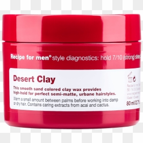 Recipe For Men Desert Clay 80ml - Recipe For Men Ultra Soft Beard Balm 80ml, HD Png Download - png hairstyles for men