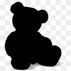 Bear Silhouette - Transparent Teddy Bear Silhouette, HD Png Download - bear doll png