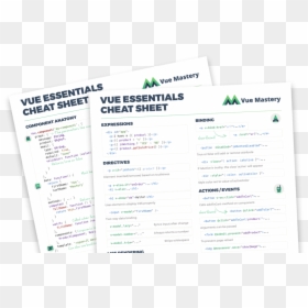 Vue Cheat Sheet Download, HD Png Download - green submit button png