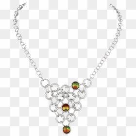 Akila Sterling Silver Drape Necklace By Korite Ammolite - Necklace, HD Png Download - jewellers necklaces png