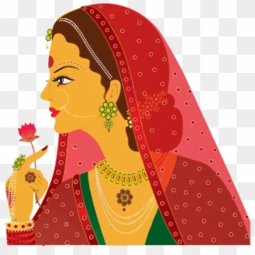 Indian Bride Images Vector, HD Png Download - punjabi suits png
