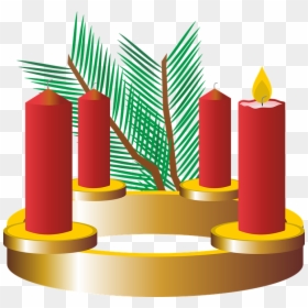 First Advent, Advent Wreath, Advent, Christmas Time - Candle Clipart Advent First, HD Png Download - 1st candle png