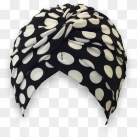Black And White Spot Shower Turban - Shower Cap Nz, HD Png Download - white turban png